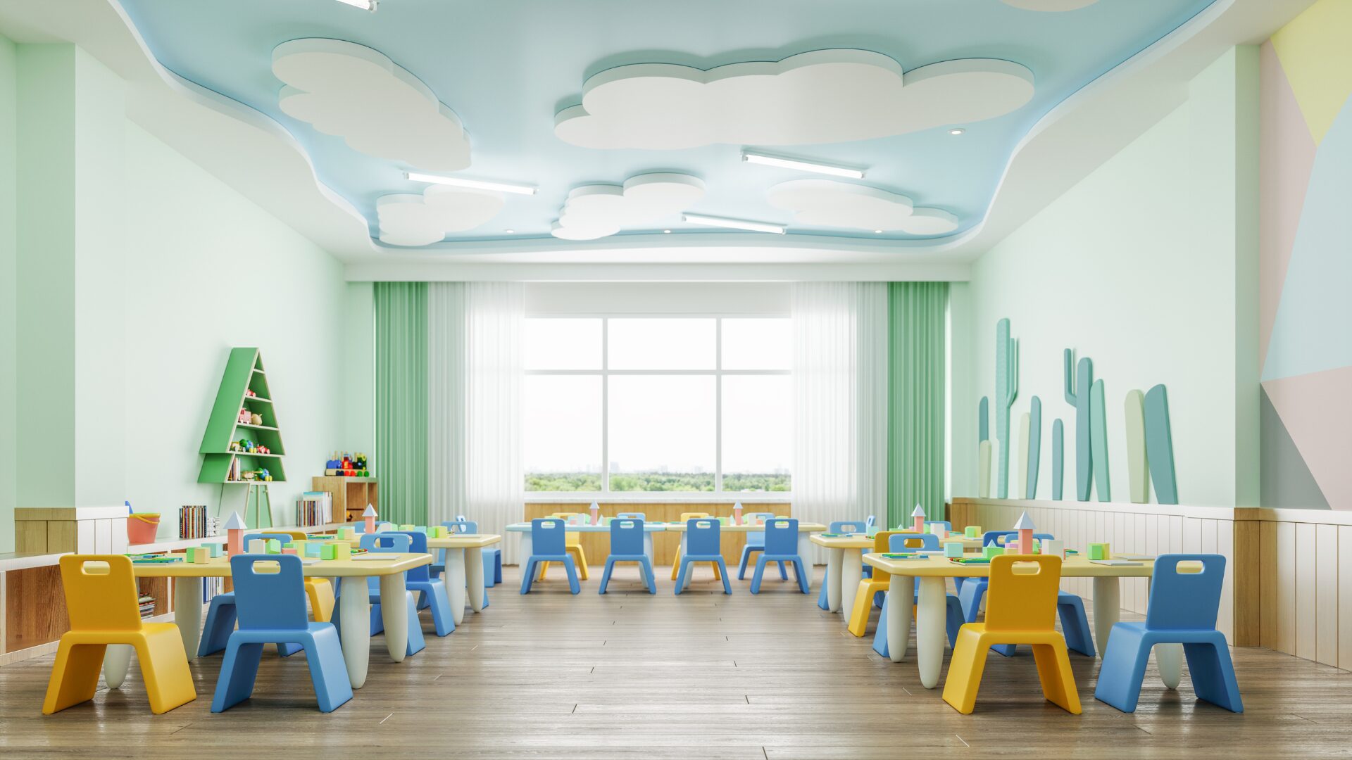 designing aspect, preschool, decor, children